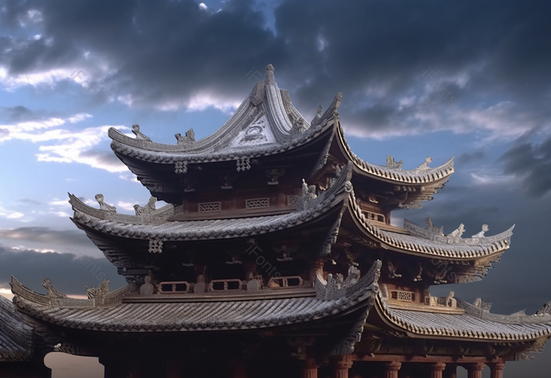 中国北京古建筑中国建筑房屋屋顶高视角航拍视角实拍乌云密布图像摄影,高清,摄影图,摄影图片,图片大全,摄影图免费下载